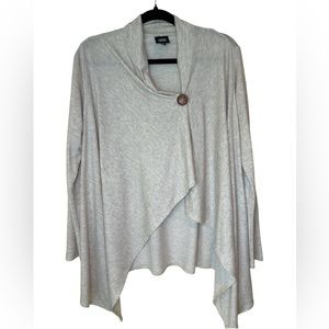 Bobeau Poncho Wrap Cream Neutral Small